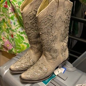 Corral Glitter Inlay Boots